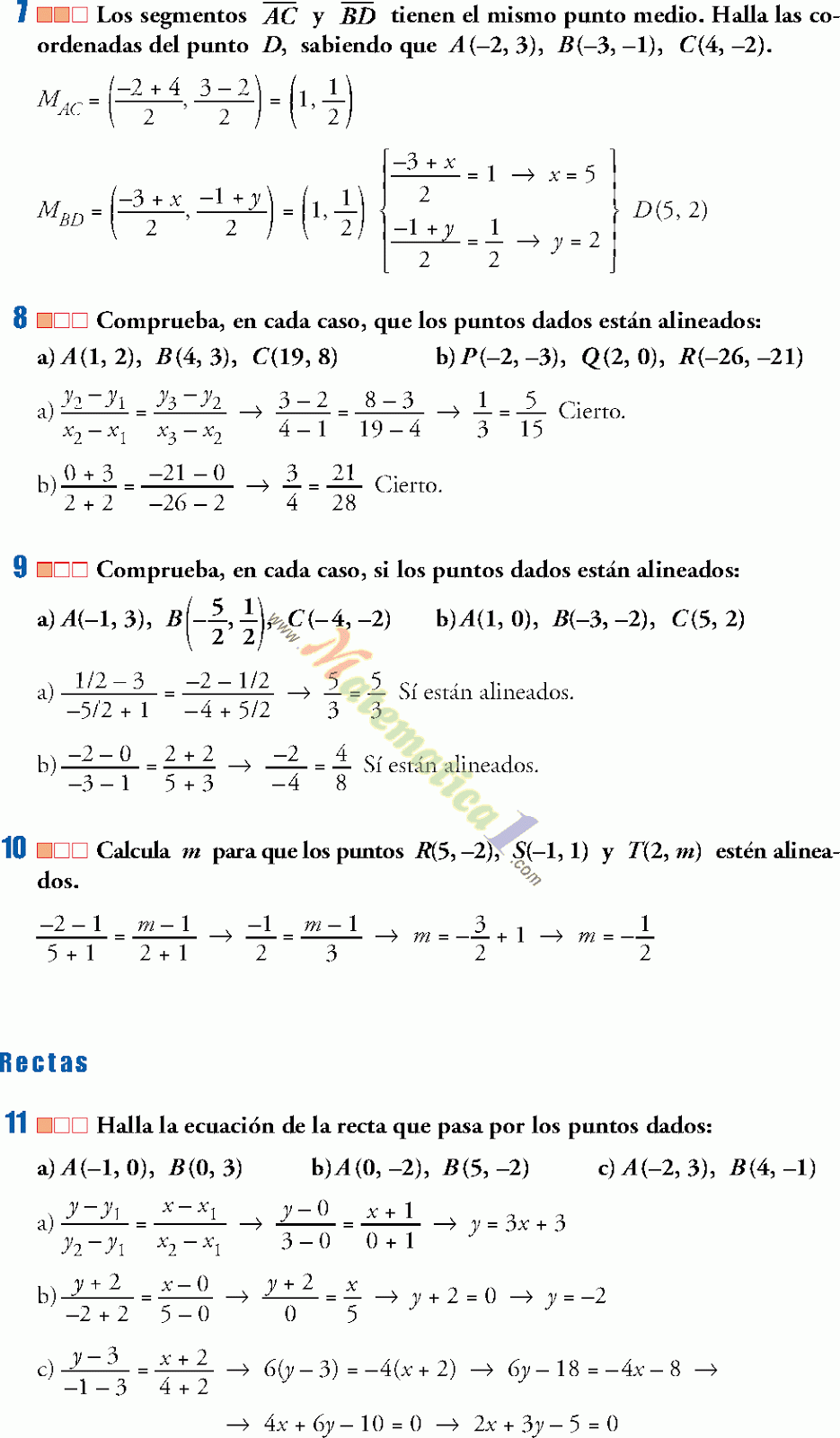 ejercicios de geometria analitica resueltos